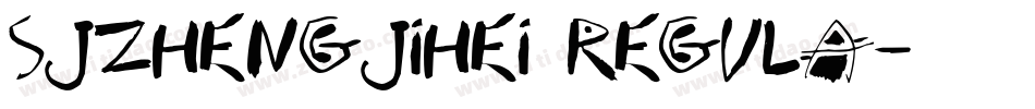 SJzhengjihei Regula字体转换